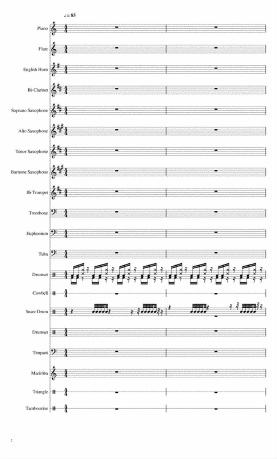 All Routes Lead Here Concert Band scores gallery preview page 2