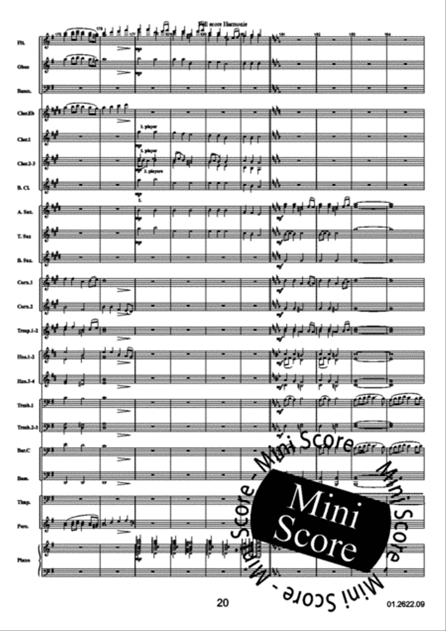 Reflections Over a Norwegian Concert Band scores gallery preview page 24