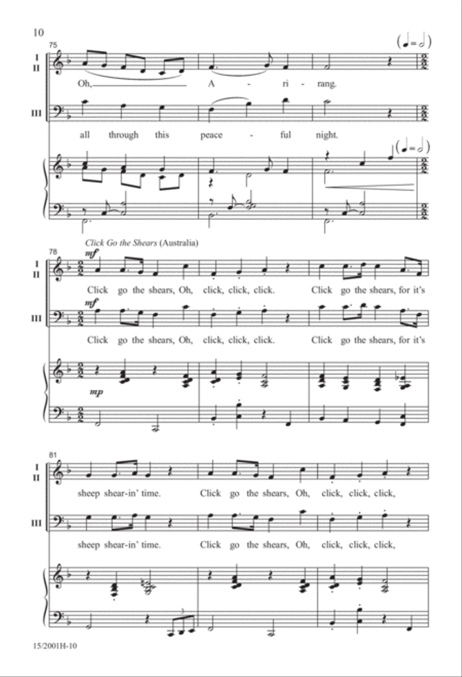 Around the World...in About Three Minutes Mixed Choir scores gallery preview page 10