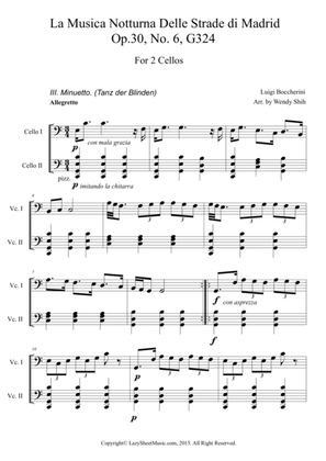Luigi Boccherini " La Musica Notturna Delle Strade Di Madrid' No. 6. " (excerpts) For Two Cello