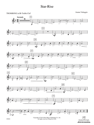 Star-Rise: (wp) 1st B-flat Trombone T.C.