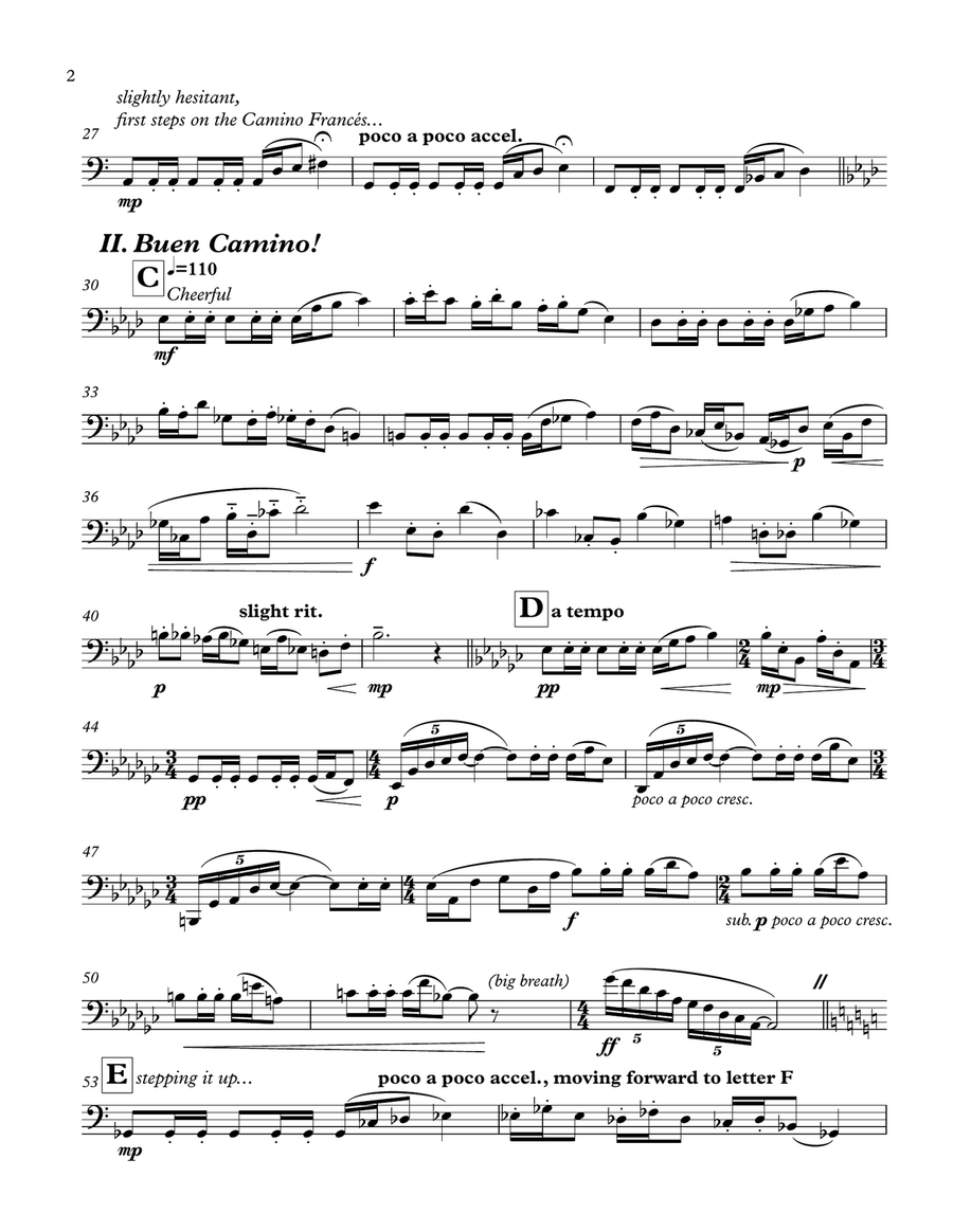 Compostela for solo bassoon Bassoon Solo scores gallery preview page 6