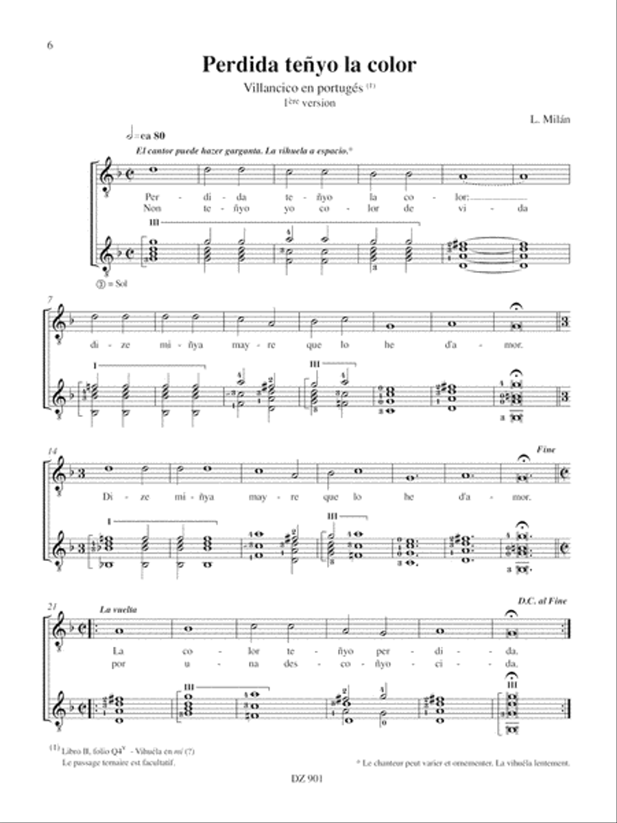 Villancicos, canciones y sonetos, vol. 1 Classical Guitar scores gallery preview page 6