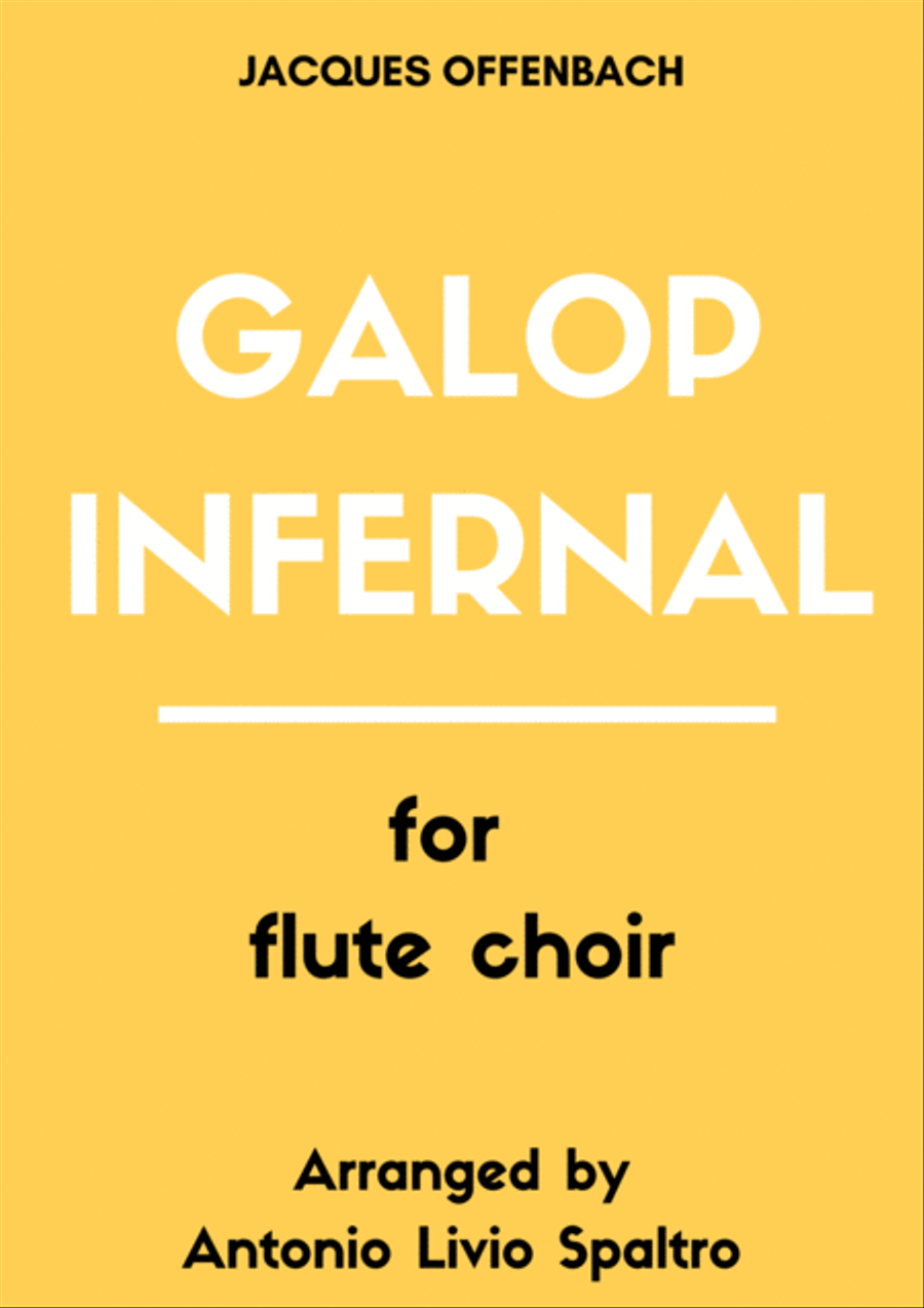 Galop Infernal (Can Can) for Flute Choir Flute Choir scores gallery preview page 1