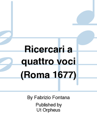 Ricercari a quattro voci (Roma 1677)