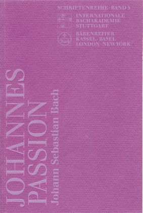 Book cover for Bach, Johann Sebastian. Johannes-Passion, BWV 245
