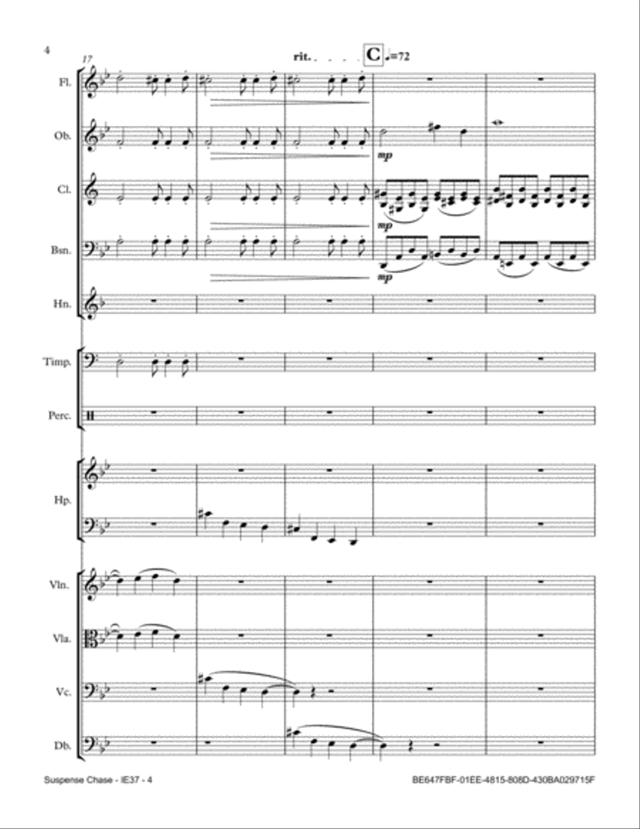 Suspense Chase Full Orchestra scores gallery preview page 4