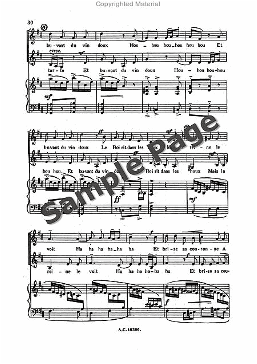 Bernier R Sortileges Ingenus (ep) Women's Choir scores gallery preview page 31