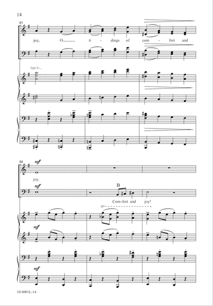 God Rest You Merry, Gentlemen 4-Part scores gallery preview page 15
