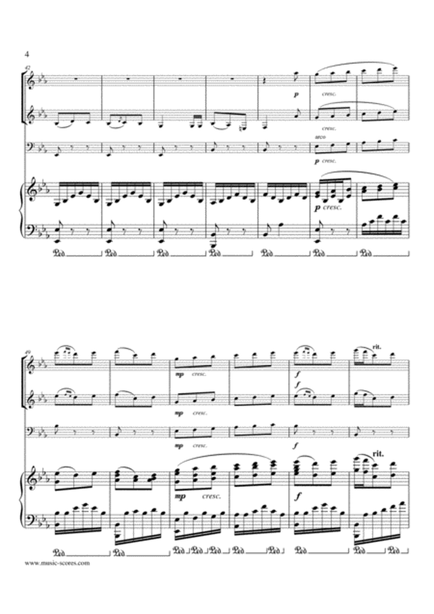 Marble Halls, from "The Bohemian Girl" - Flute, Clarinet, Cello and Piano image number null
