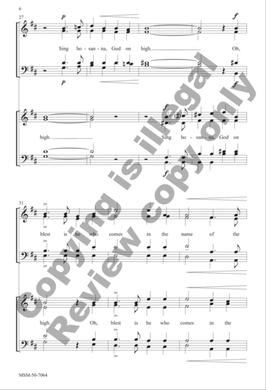 Holy, Holy, Holy Holy, Holy, Holy Divisi scores gallery preview page 6