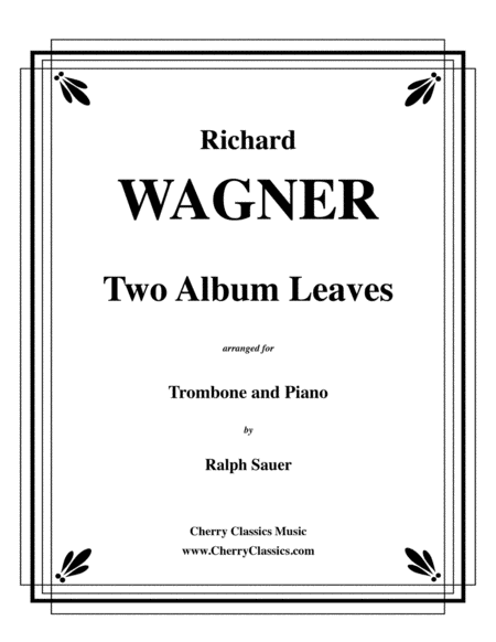 Two Album Leaves for Trombone and Piano