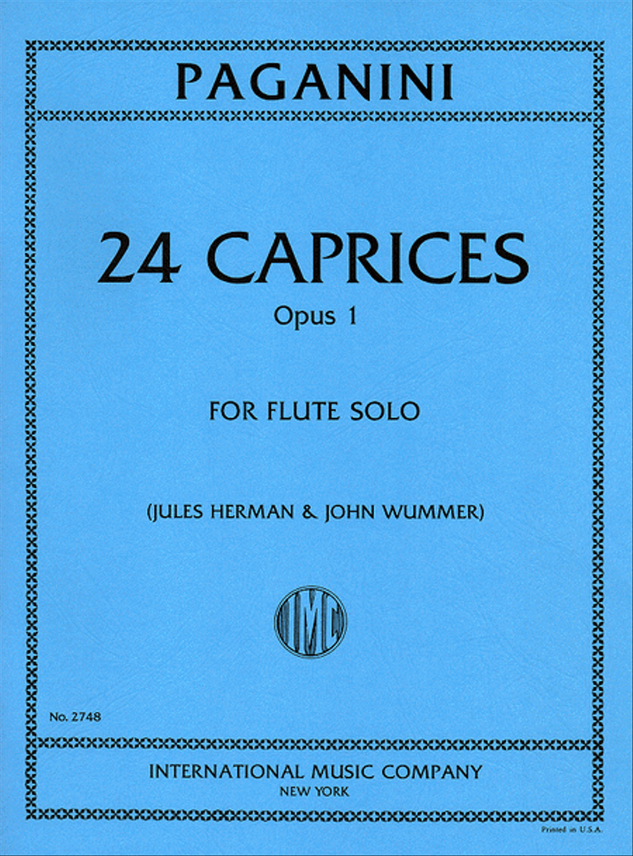 24 Caprices, Op. 1 Flute Solo scores gallery preview page 1