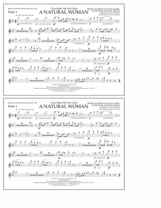 (You Make Me Feel Like) A Natural Woman (arr. Jay Dawson) - Flute 1