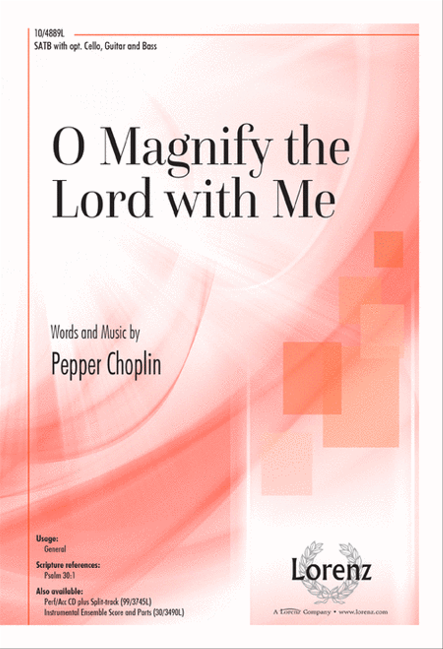 O Magnify the Lord with Me 4-Part scores gallery preview page 1
