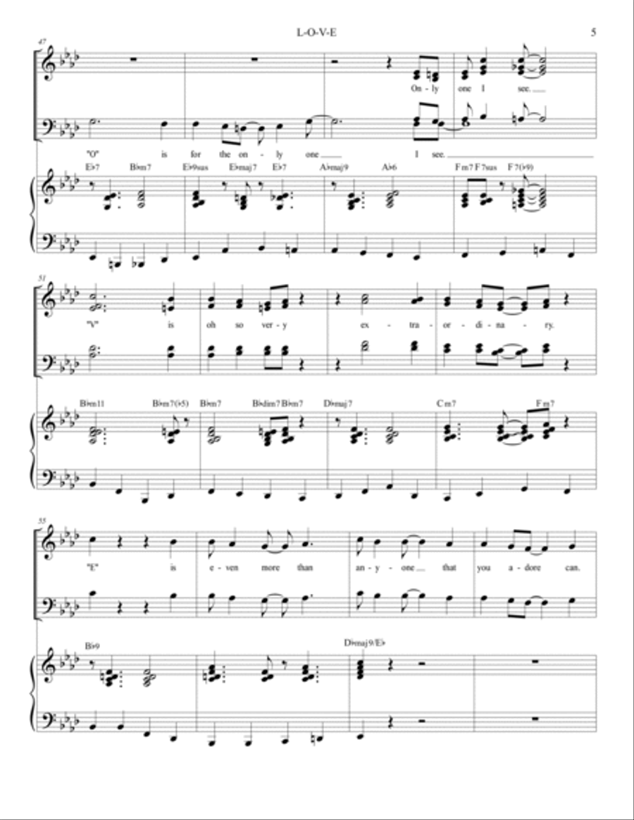 L-O-V-E Divisi scores gallery preview page 5