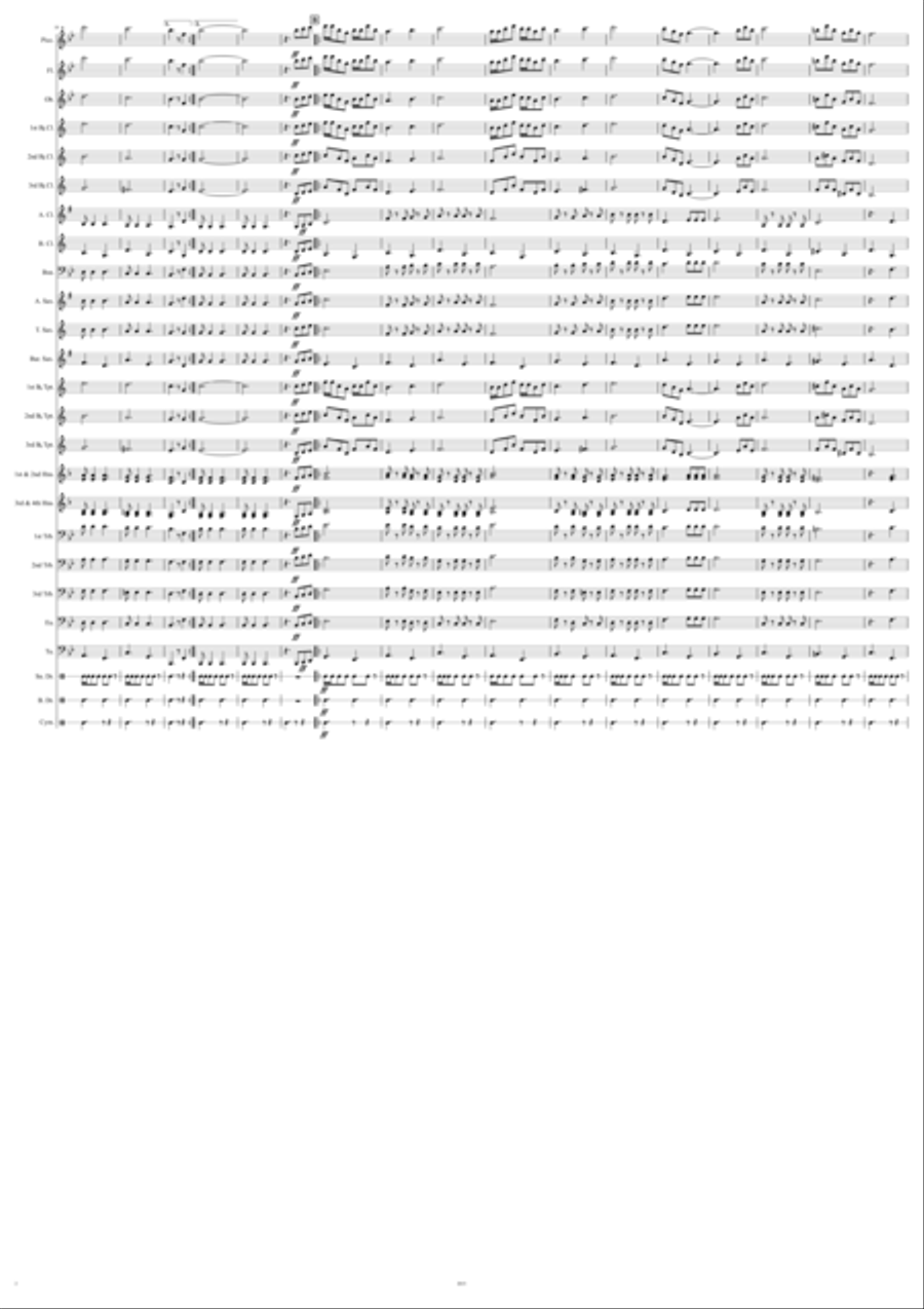 North Dakota State Troopers March Marching Band scores gallery preview page 2