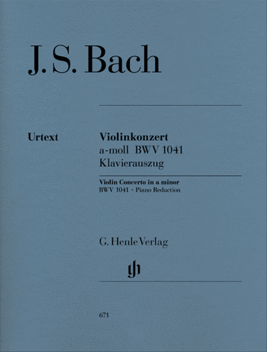 Concerto for Violin and Orchestra in A minor BWV 1041 Violin Solo scores gallery preview page 1