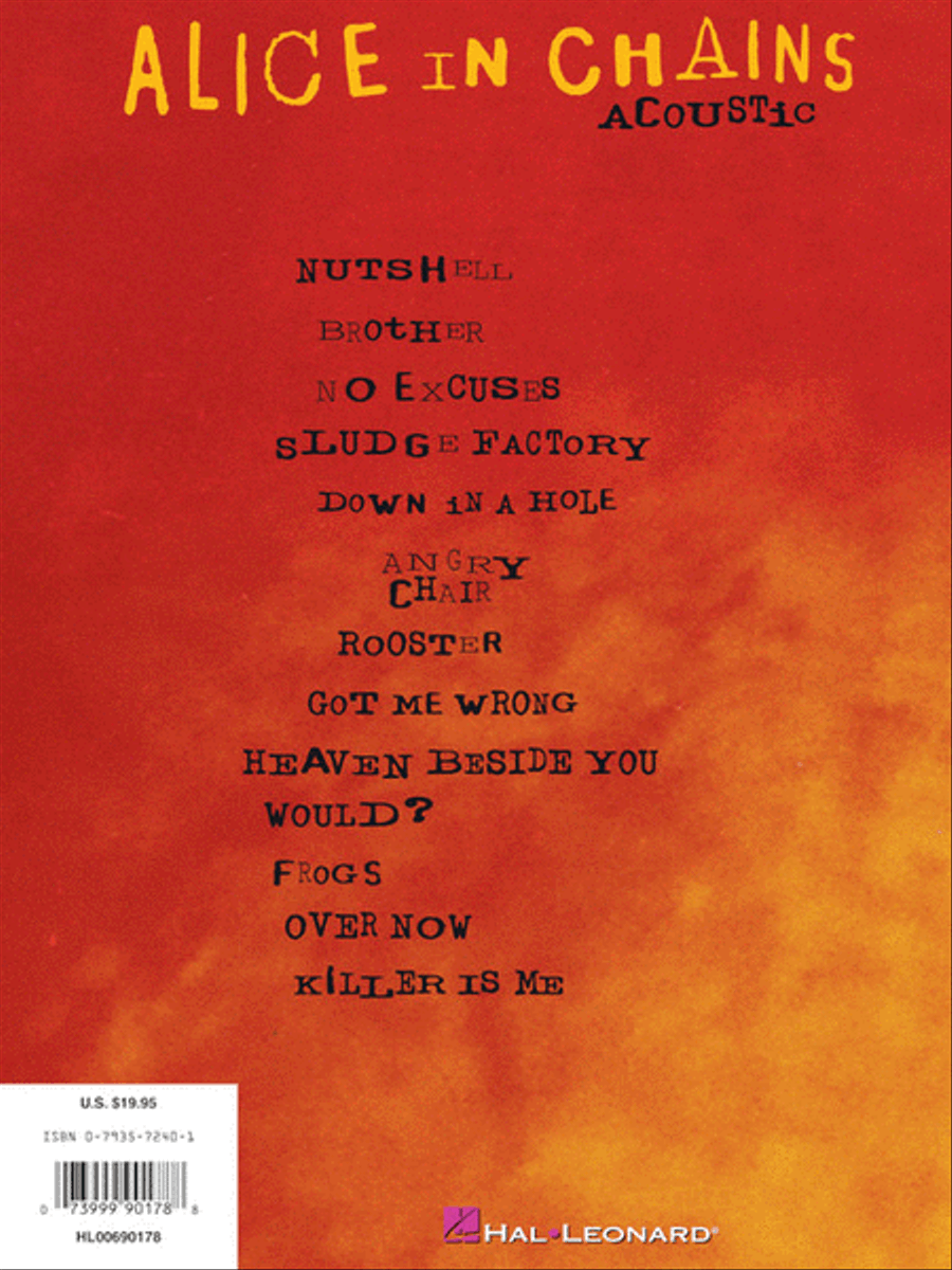 Alice in Chains – Acoustic Acoustic Guitar scores gallery preview page 8