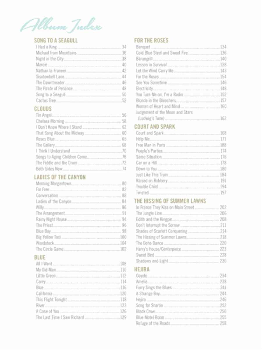Joni Mitchell -- Complete So Far Acoustic Guitar scores gallery preview page 4