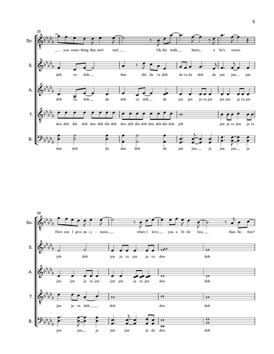 Broken Strings 4-Part scores gallery preview page 5