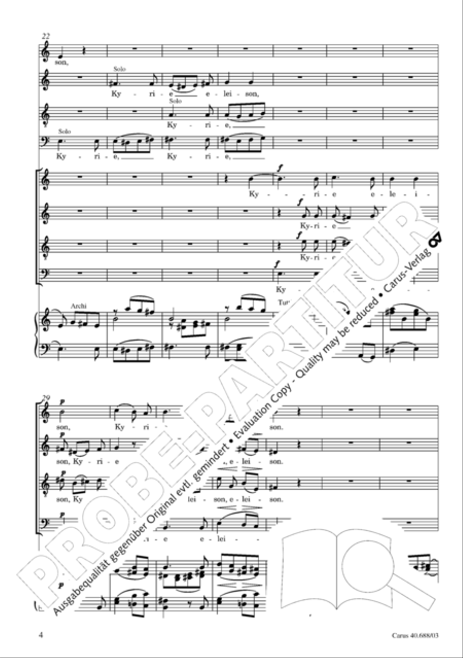 Mass in C Major Mass in C Major 4-Part scores gallery preview page 5