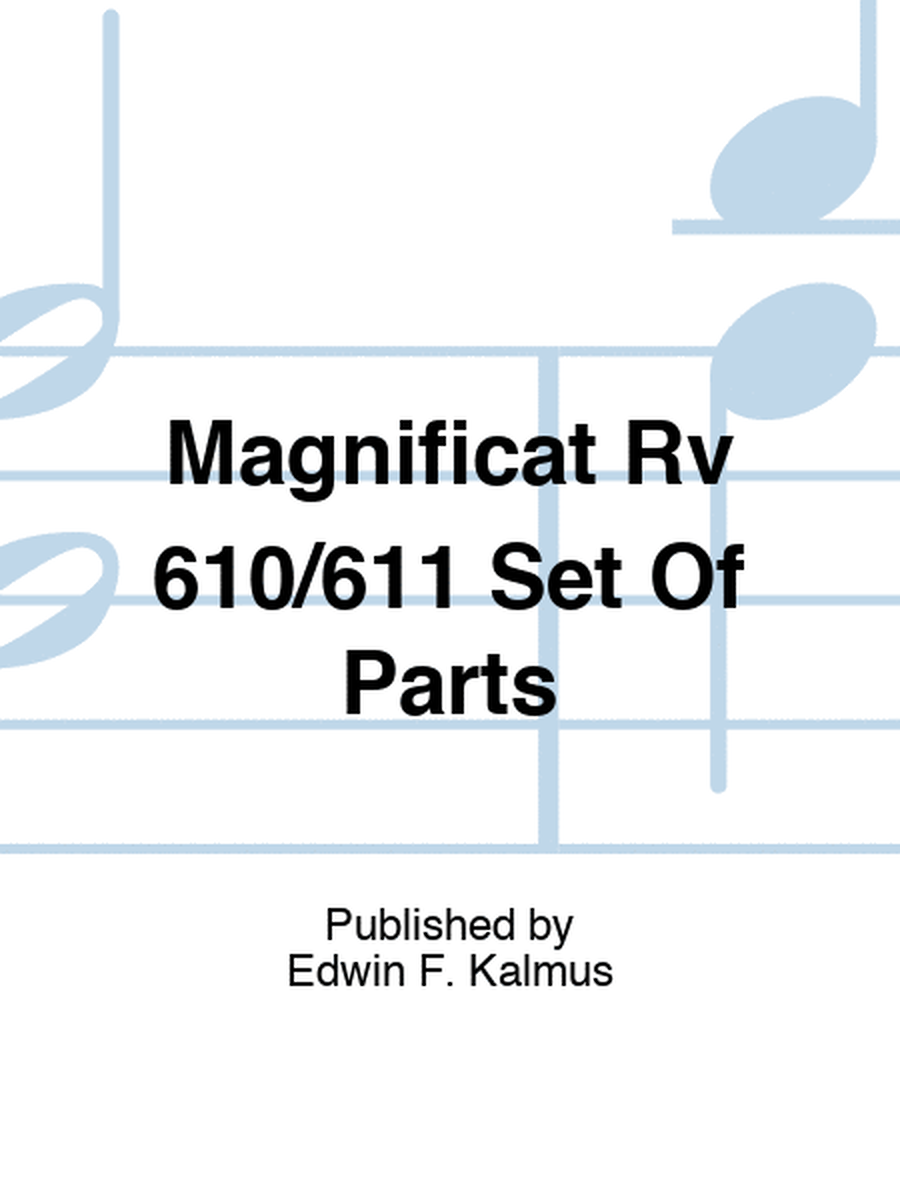 Magnificat Rv 610/611 Set Of Parts