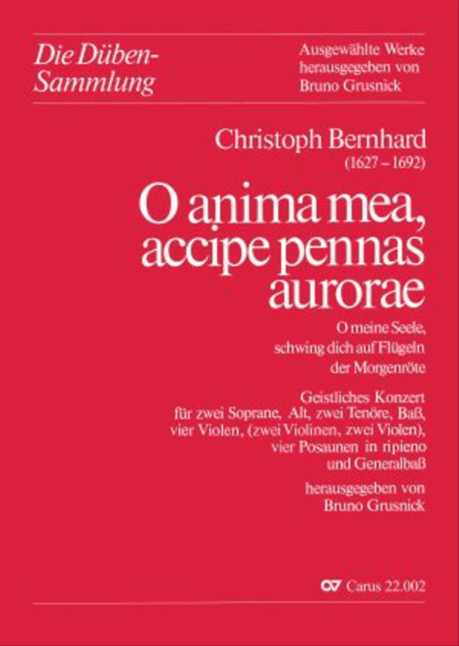 O anima mea, accipe pennas aurorae (O meine Seele schwing dich auf) Viola scores gallery preview page 1