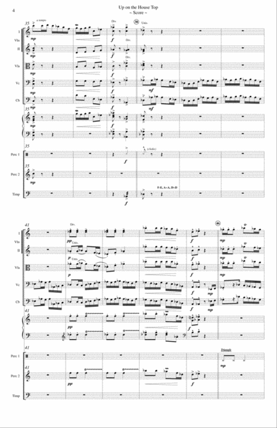 Up on the House Top Up on the House Top Full Orchestra scores gallery preview page 5