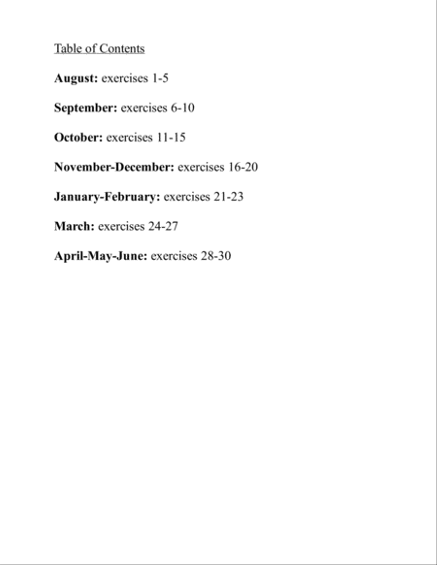 30 Progressive Exercises for Beginning String Orchestra. EXERCISES ONLY. Teacher's book & parts. String Orchestra scores gallery preview page 3