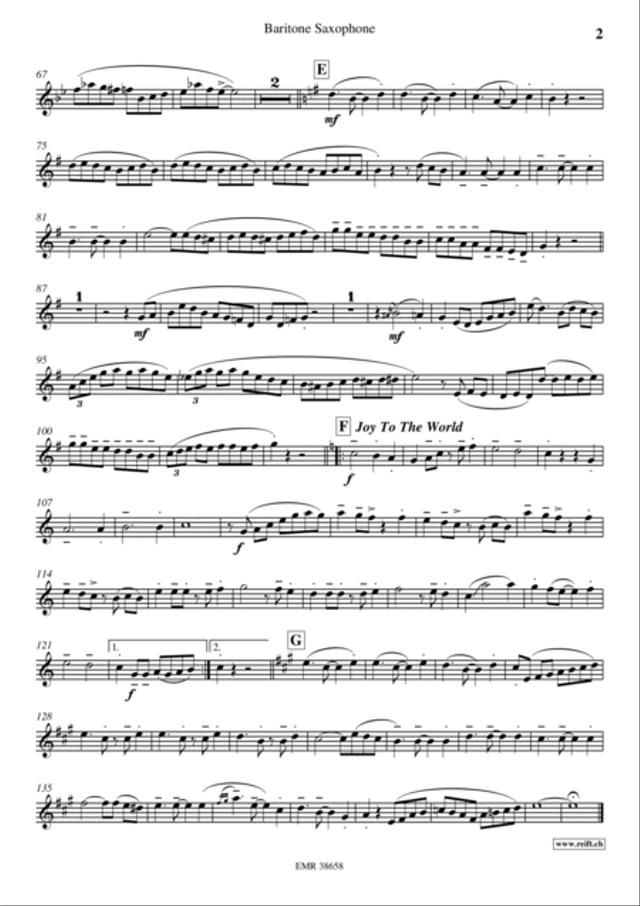 Come Little Children Baritone Saxophone scores gallery preview page 3