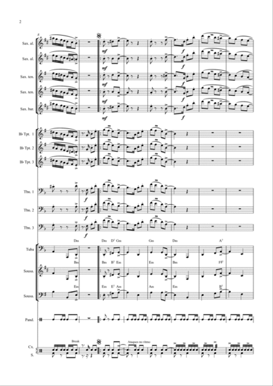 Espalha-Fogo Full Orchestra scores gallery preview page 2