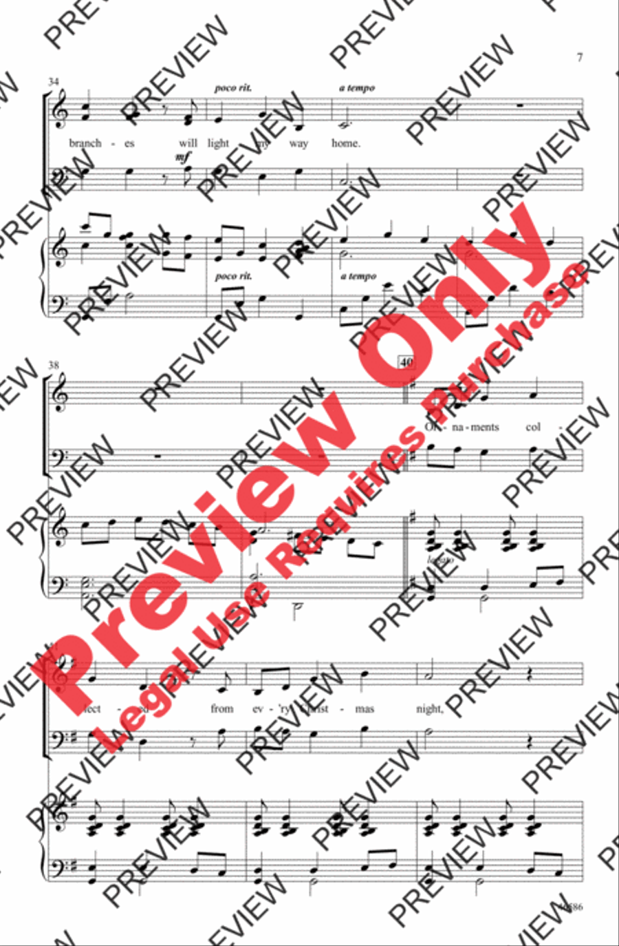 My Christmas Tree 3-Part scores gallery preview page 6