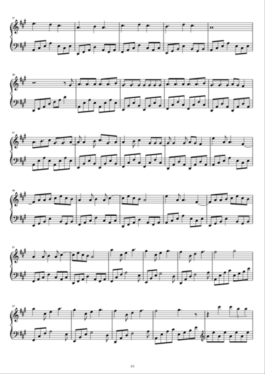 Lucid Dreams Lucid Dreams Piano Solo scores gallery preview page 2