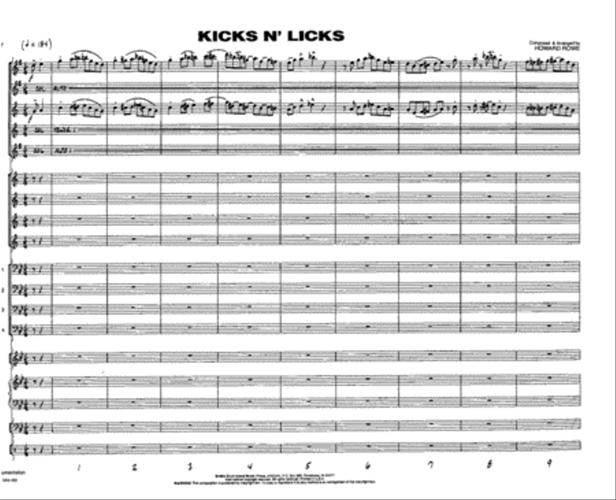 Kicks N' Licks Jazz Ensemble scores gallery preview page 3