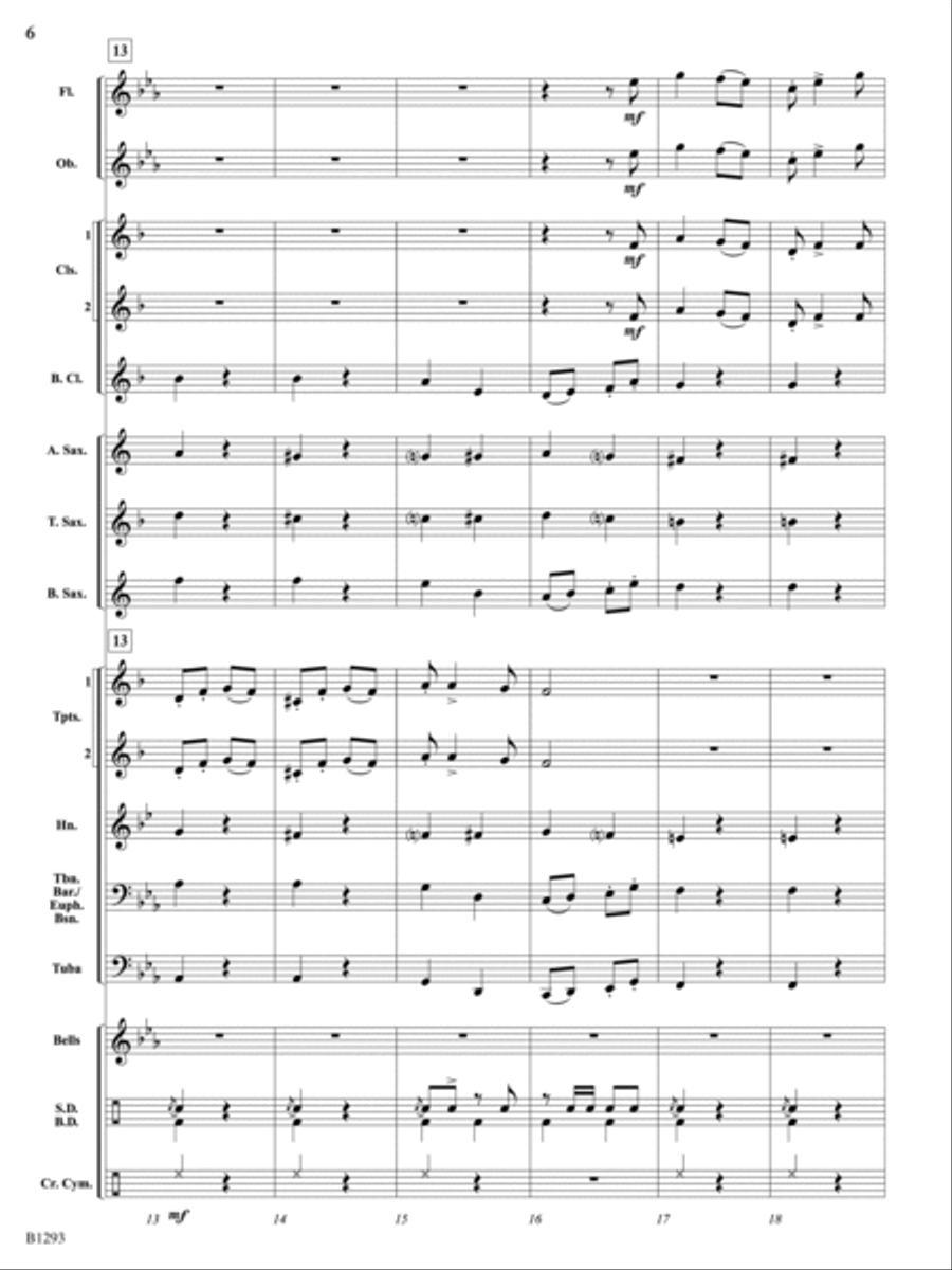 Friends of Freedom (Concert March): Score Concert Band scores gallery preview page 6