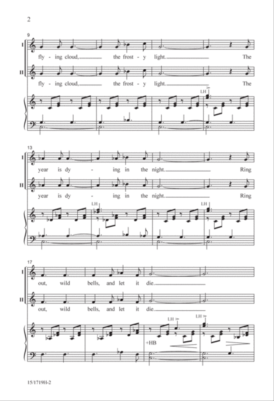 Ring Out, Wild Bells 2-Part scores gallery preview page 2