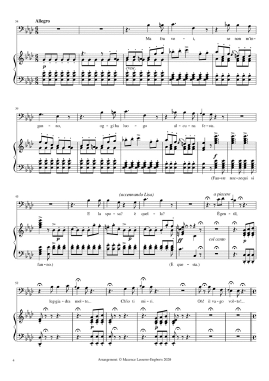 Vi ravviso, o luoghi ameni (La sonnambula) Bass Voice scores gallery preview page 4