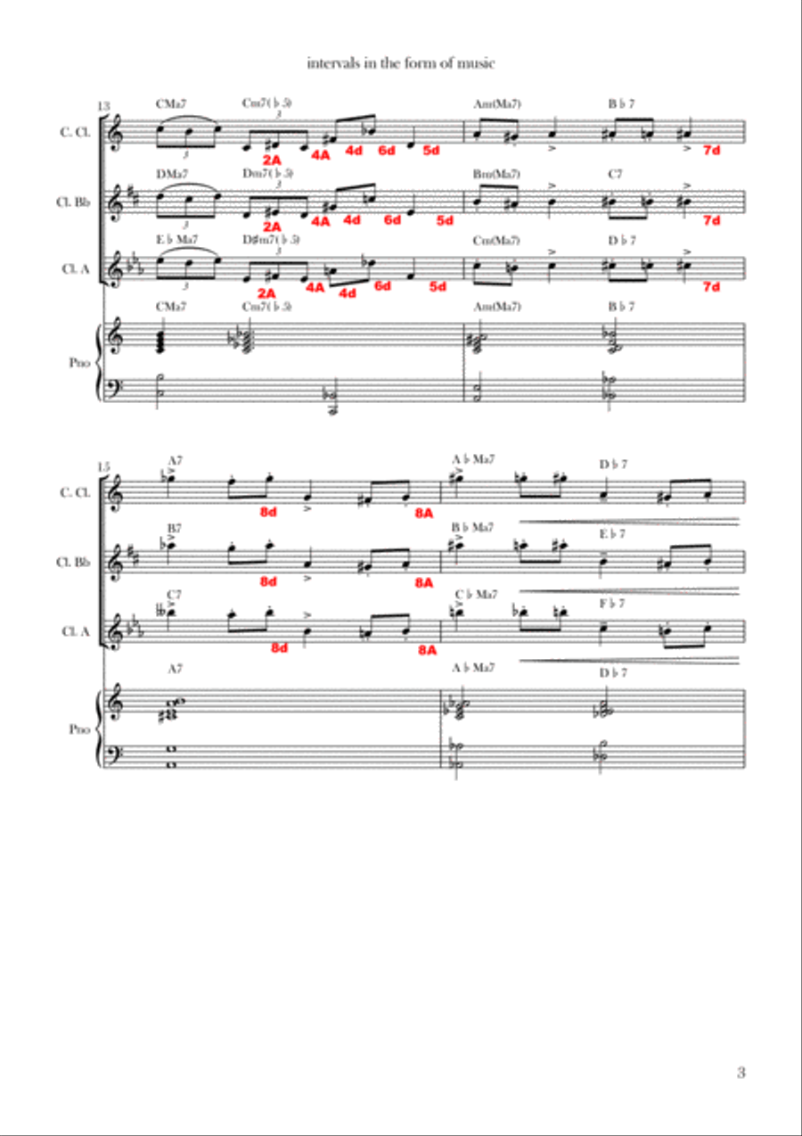 Intervals in the form of music Chamber Music scores gallery preview page 3