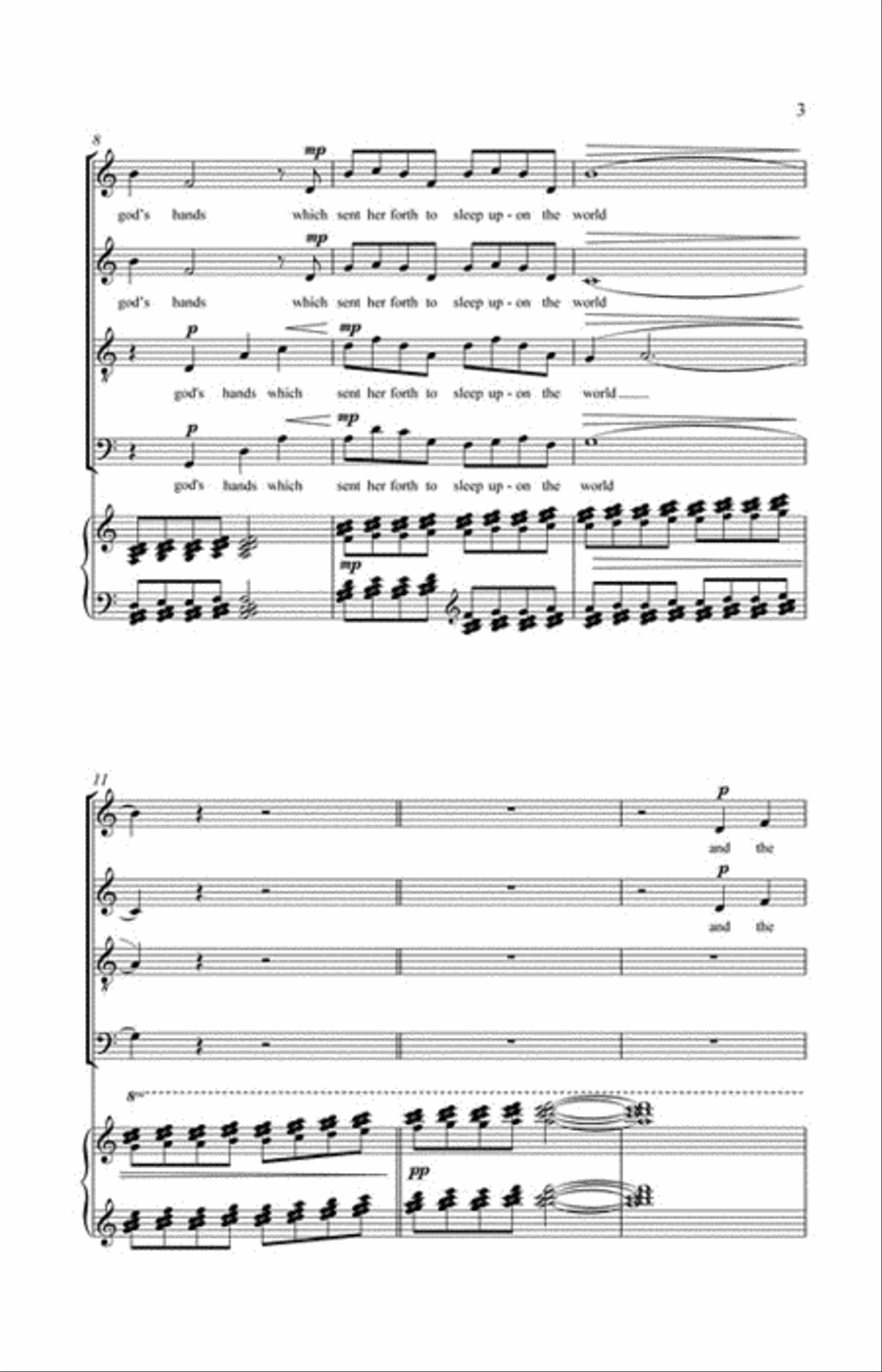 As Is the Sea Marvelous 4-Part scores gallery preview page 3