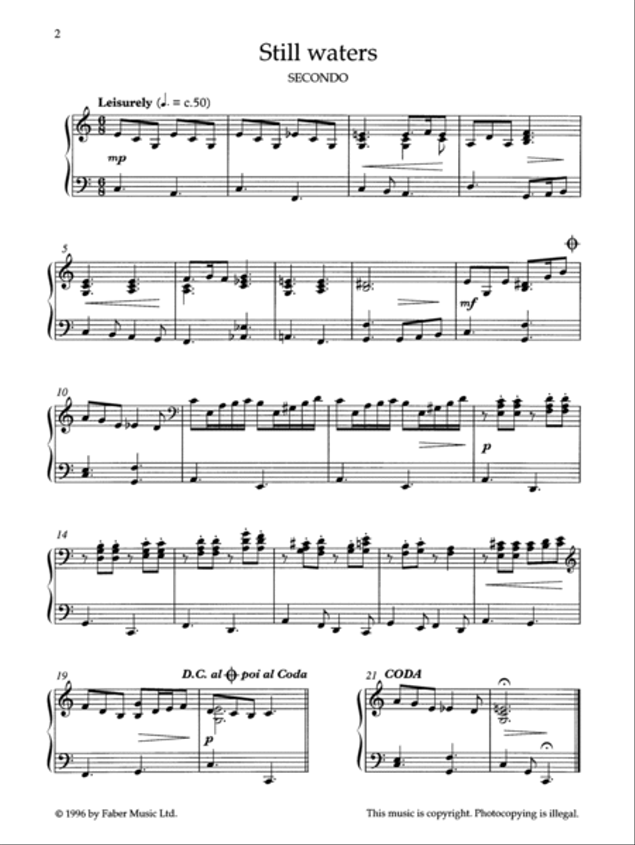 Easy Jazzin' About -- Fun Pieces for Piano / Keyboard Duet Small Ensemble scores gallery preview page 2