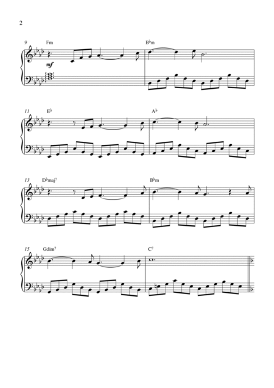 You Don't Have To Say You Love Me Piano Solo scores gallery preview page 2