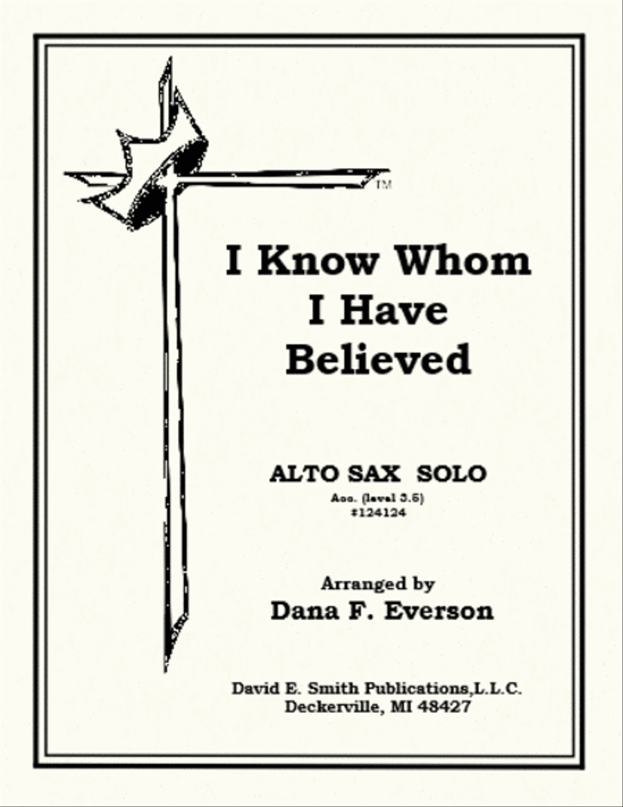 I Know Whom I Have Believed Flute scores gallery preview page 1