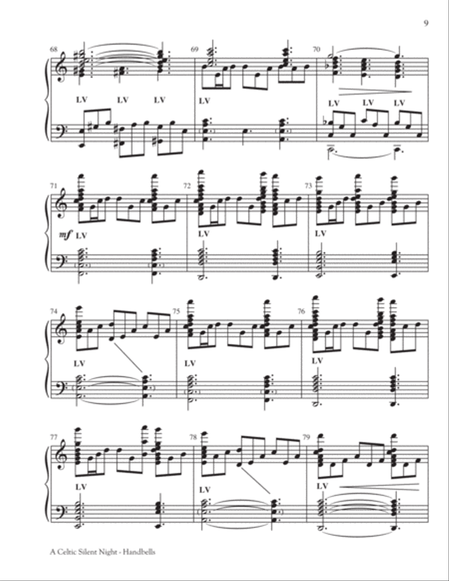 A Celtic Silent Night A Celtic Silent Night 5-Octaves scores gallery preview page 10
