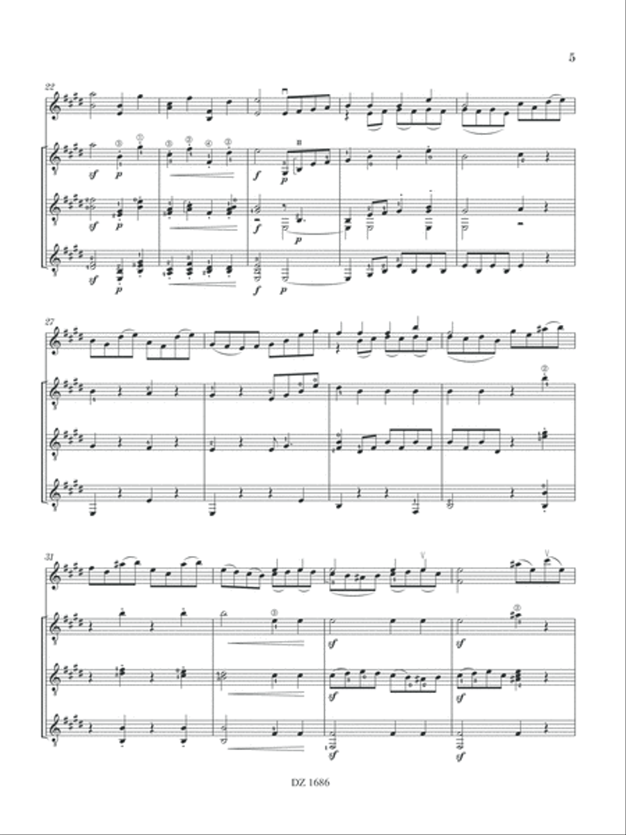 Gavotte en Rondeau Gavotte en Rondeau Guitar Ensemble scores gallery preview page 6