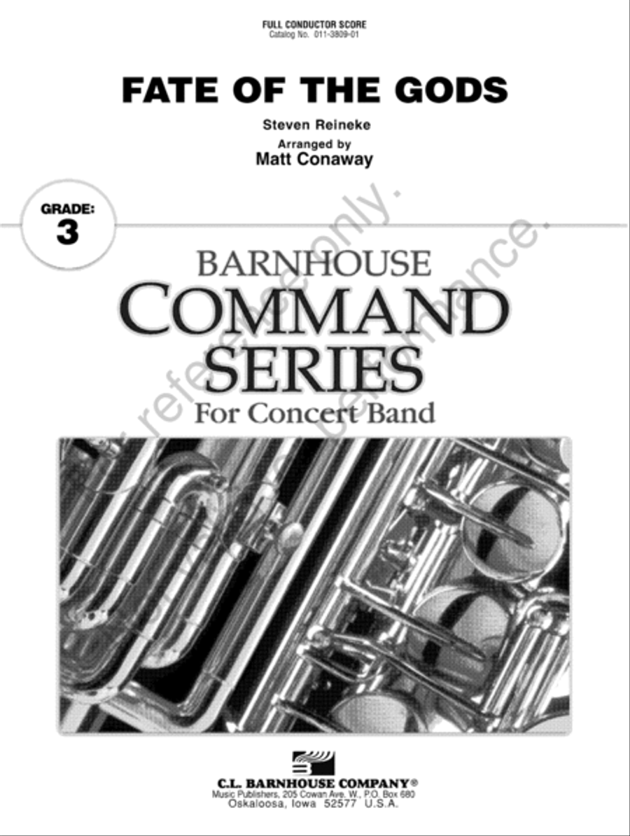 Fate of the Gods Fate of the Gods Concert Band scores gallery preview page 2