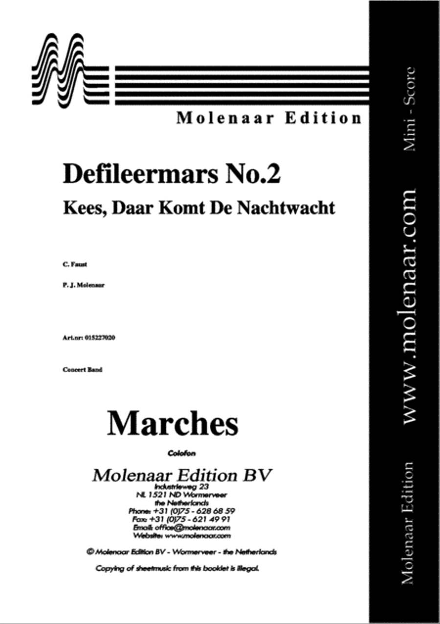 Defileermars No. 2 Concert Band scores gallery preview page 2