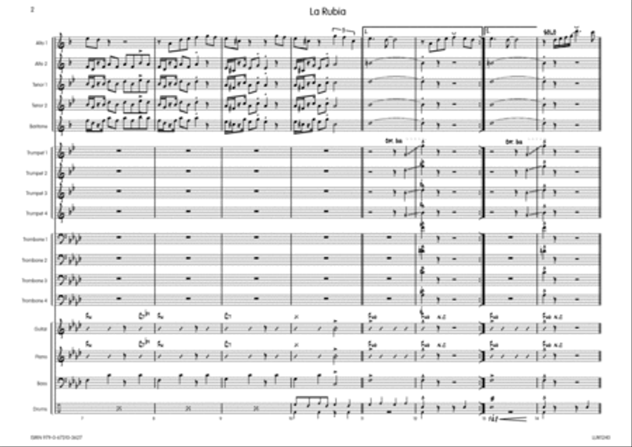La Rubia Big Band scores gallery preview page 3