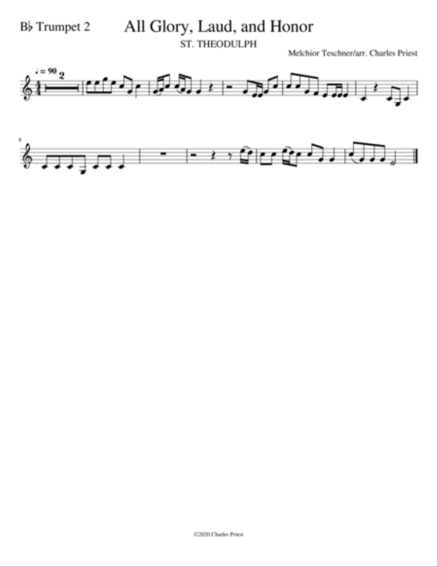 All Glory, Laud and Honor Small Ensemble scores gallery preview page 4