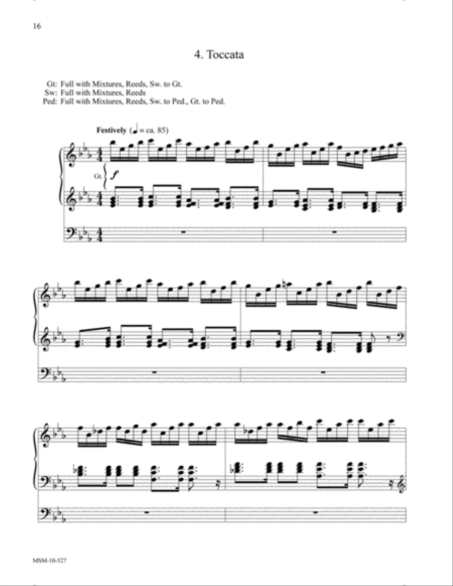 The Church's One Foundation (Suite on Aurelia) Organ scores gallery preview page 10